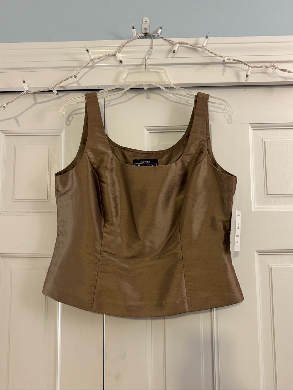 NWT Alex Evenings 2 Pc Goldstone Garment Size LP